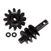INJORA Underdrive Gears Differential Axle Steel Gears 1/12T Steel Worm Gears Upgrade Parts for AX24 SCX24 C10 JLU Gladiator Bronco Deadbolt Axial 1/24 RC Crawler Car view 1