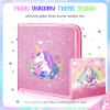 MAIGOZON Fruit Scented Markers Set 56Pcs with Glitter Unicorn Pencil Case & Stationery,Art Supplies for Kids Ages 4-6-8, Art Coloring Kits Box,Gifts Toy for Girls Age 5,7,Pencil&Crayon Drawing Stuff view 3