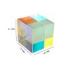 Prisms & Kaleidoscopes 12.7x12.7mm Optical Dichroic Mirror Combiner Splitter Decor Transparent Cube Prism Toy Science Classroom Optics Kits view 2
