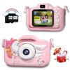 CIMELR Kids Camera Toys for 3 4 5 6 7 8 9 10 11 12 Years Old Boys/Girls, Kids Digital Camera for Toddler with Video, Birthday Festival for Kids, Selfie Camera for Child, 32GB TF Card view 1