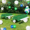 6 Pack Green Grass Tablecloths, 87x51'' Grass Pattern Plastic Disposable Table Cover Football Field Soccer Field Table Cloth for Sports Theme Parties Supplies Golf Soccer Football Event Decorations view 3