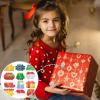 Christmas Mini Push Pop Bubble Fidget Toy, Keychain Bubble Pop Desk Toy, Fidget Keychain Relieve Anxiety Stress Pop Fidget Toy (60pcs) view 2
