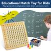 BAKAM Wooden Multiplication Board Math Game for Kids 8-12, Math Manipulatives Set with 100PCS Flash Cards for Kids 6-8 Years Old, Montessori Counting Toy Preschool Learning view 2