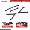 RCAWD Weighted Servo Y-Link Linkage Steering Link Tie Rod w Brass Pivot Ball for FMS EAZYRC ROC Hobby FCX24 1/24 Crawlers Upgrades Parts for #C3027#C3028 Black view 2