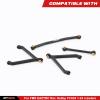 RCAWD Weighted Servo Y-Link Linkage Steering Link Tie Rod w Brass Pivot Ball for FMS EAZYRC ROC Hobby FCX24 1/24 Crawlers Upgrades Parts for #C3027#C3028 Black view 4