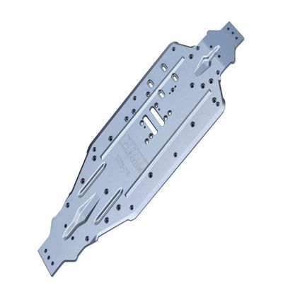 Aluminum 7075-T6 Chassis Protection Plate For Traxxas 1/8 4WD Sledge Monster Truck 95076-4 - 1Pc Set Silver