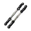 Aluminum 7075-T6+Stainless Steel Adjustable Front Steering Tie Rod For Traxxas 1/8 4WD Sledge Monster Truck 95076-4 - Black view 1