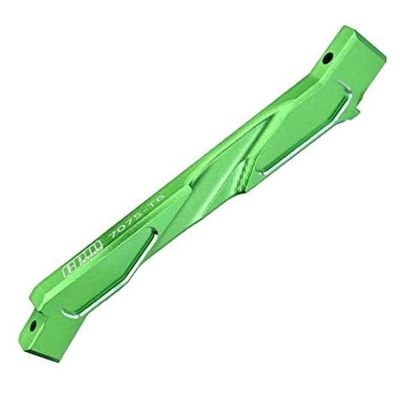 GPM for Arrma 1/7 Limitless V2 Speed Bash Roller-ARA7116V2 Upgrade Parts Aluminum 7075-T6 Front Chassis Brace - 1Pc Set Green