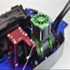 Aluminum Motor Heatsink with Cooling Fan Only Use with GPM Optional Quick Release Motor Base Item# SLE038A for Traxxas 1/8 4WD Sledge Monster Truck 95076-4 - 9Pc Set Red view 2