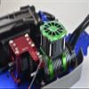 Aluminum Motor Heatsink with Cooling Fan Only Use with GPM Optional Quick Release Motor Base Item# SLE038A for Traxxas 1/8 4WD Sledge Monster Truck 95076-4 - 9Pc Set Green view 3