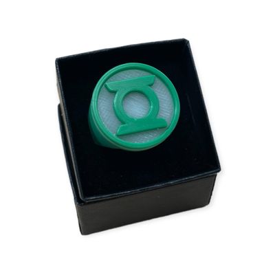 Green Power Ring | Green Willpower Ring | Glow in the Dark (17mm)