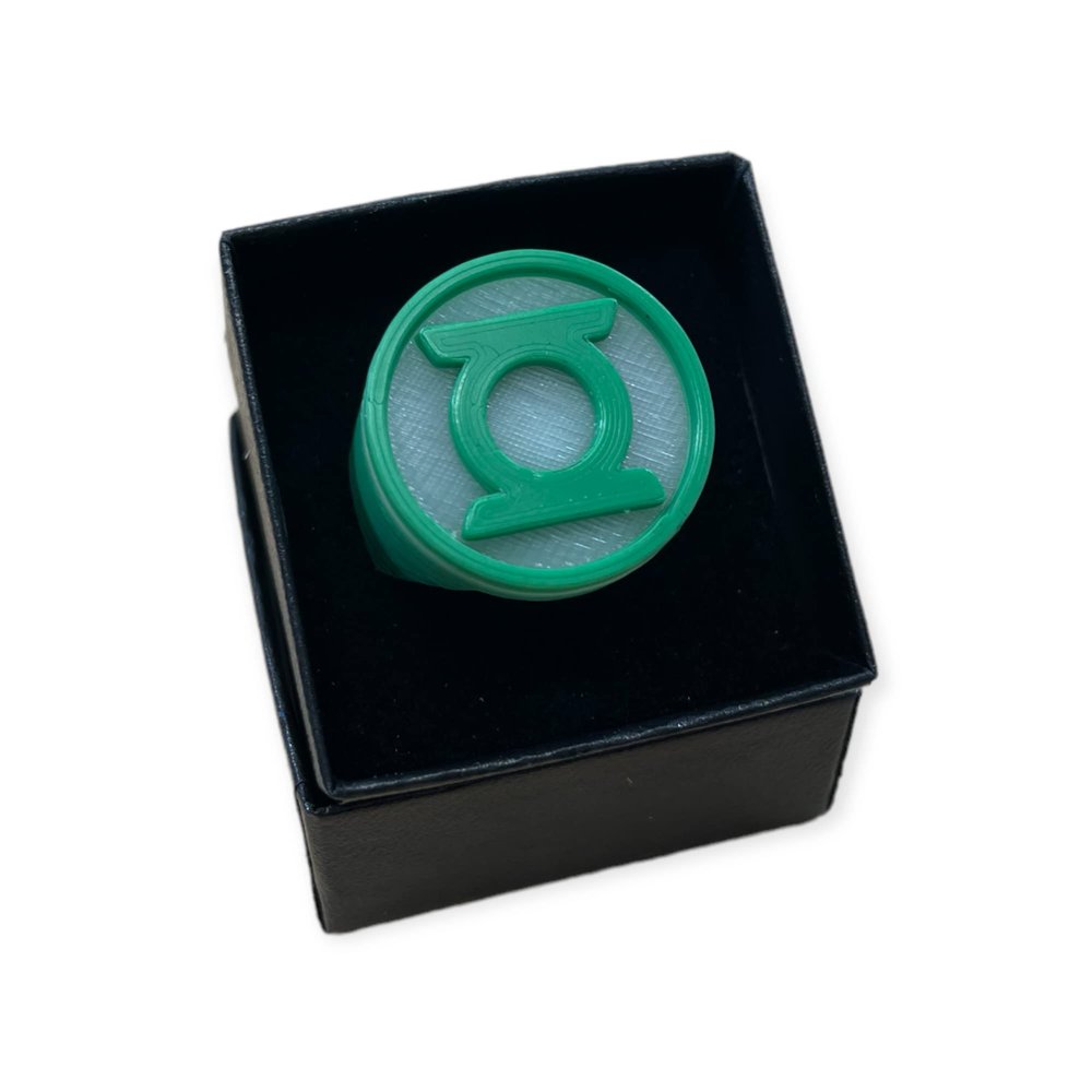 Green Power Ring | Green Willpower Ring | Glow in the Dark (17mm)