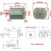 Pangyoo PYouo-DC Motor Micro High Speed Motor, 12V 12500RPM, FC-280PC Mini DC Motors for Car Central Door Lock/Vehicle Rearview Mirror/Toys or Smart Device (Speed(RPM) : 4 PCS) view 4