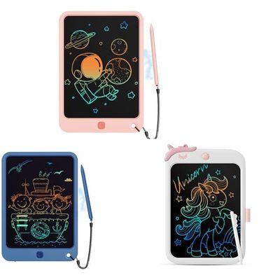 10 Inch LCD Writing Tablet,Memo Board, Drawing Pads with Lanyard(Pink+White+Navy)