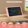 10 Inch LCD Writing Tablet,Memo Board, Drawing Pads with Lanyard(Pink+White+Navy) view 2