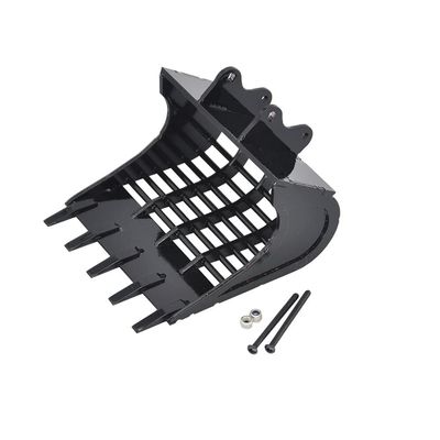 Upgrade Huina Full Metal Excavator Bucket Ripper Winch Fork Lift Kit for Huina 550/580/592/593/594 RC Excavator DIY Parts - (Color: Bucket 04)