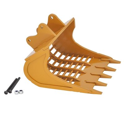 Upgrade Huina Full Metal Excavator Bucket Ripper Winch Fork Lift Kit for Huina 550/580/592/593/594 RC Excavator DIY Parts - (Color: Bucket 05)