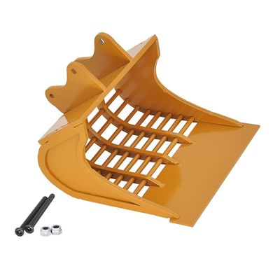 Upgrade Huina Full Metal Excavator Bucket Ripper Winch Fork Lift Kit for Huina 550/580/592/593/594 RC Excavator DIY Parts - (Color: Bucket 06)