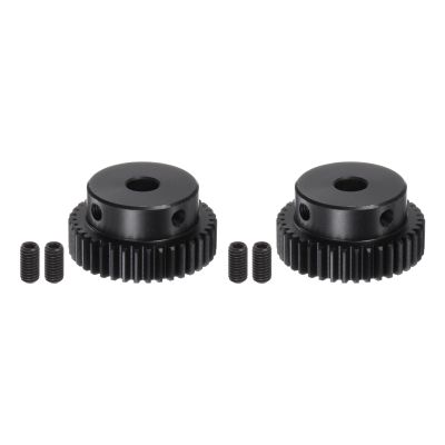 HARFINGTON 2pcs Spur Gear 8mm Bore Pinion Gear 38T Mod 1 45# Steel Motor Gear for RC Car Replacement Parts Accessories Electric Grinder Gearbox Reduction Gear Gear Reducer
