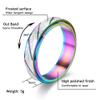 SHOLLY Anxiety Rings Fidget for Women Stress Relief Spinner Teen Girls 4Pcs 6MM Titanium Steel Size 5-11 (6mm 4pcs/ Frosted+Diagonal, 9) view 3