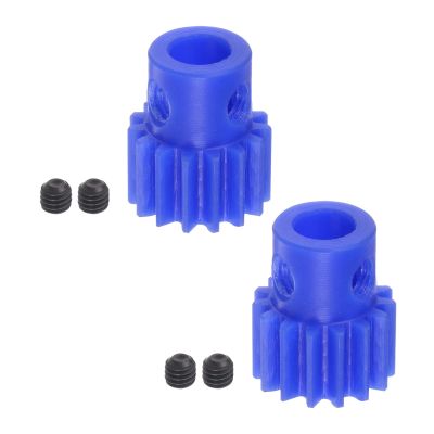 HARFINGTON 2pcs Spur Gear 5mm Bore Pinion Gear 15T Mod 1 Plastic Motor Gear for RC Car Replacement Parts Accessories Electric Grinder Gearbox Reduction Gear Gear Reducer