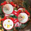 14PCS Christmas Cake Topper Merry Christmas Cake Decorations with Deer Santa Pine Tree for Xmas Winter Holiday Cake Decor Party Supplies (Gold) view 3