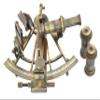 WOANIN Brass Nautical Sextant Vintage Antique Astrolabe Ship Navigation Instrument Celestial & Nautical Sextant with Two Extra Sighting Telescope/Astrolabe Sextant Tool (7" Inch, Antique) view 1