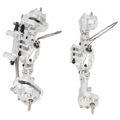 Front Rear Portal Axle, High Performance Metal Rear Portal Axles with Pedal Servo for Axial SCX10 I II III AXI03007 YK4082
