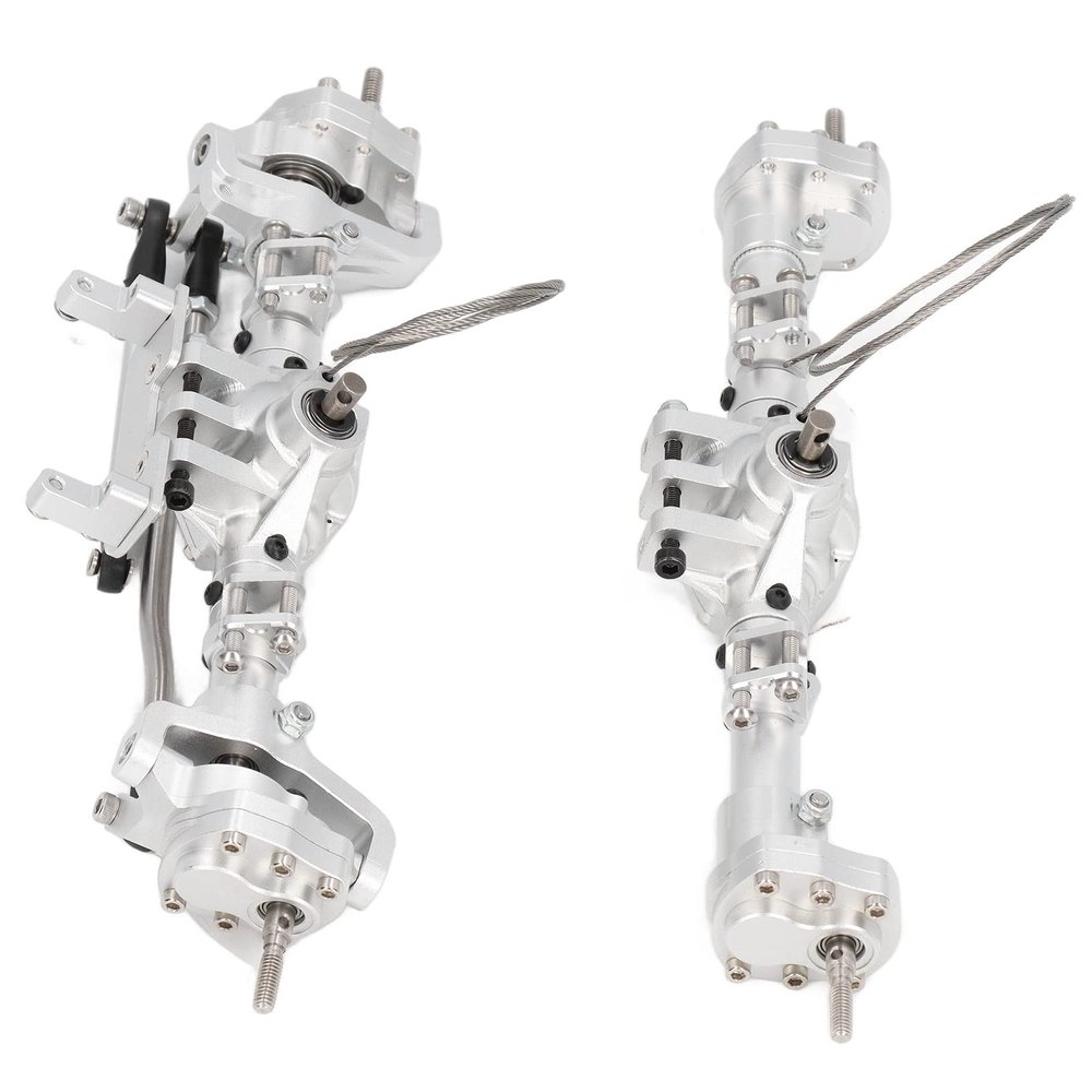 Front Rear Portal Axle, High Performance Metal Rear Portal Axles with Pedal Servo for Axial SCX10 I II III AXI03007 YK4082
