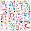 24 Sheets 8.27''5.9'' Make Your Own Unicorns Stickers for Kids Toddlers, Make a Face Stickers for Kids Party Favors Activities view 1
