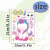 24 Sheets 8.27''5.9'' Make Your Own Unicorns Stickers for Kids Toddlers, Make a Face Stickers for Kids Party Favors Activities view 2