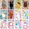 24 Sheets 8.27''5.9'' Make Your Own Stickers for Kids Toddlers, Make a Face Stickers Mix and Match with Unicorns Dinosaur Horse and Sea Animals for Kids Party Favors Activities view 3