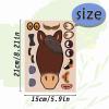 24 Sheets 8.27''5.9'' Make Your Own Horse Stickers for Kids Toddlers, Make a Face Stickers for Kids Party Favors Activities view 2