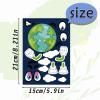 24 Sheets 8.27''5.9'' Make Your Own Space Stickers for Kids Toddlers, Make a Face Stickers for Kids Party Favors Activities view 2