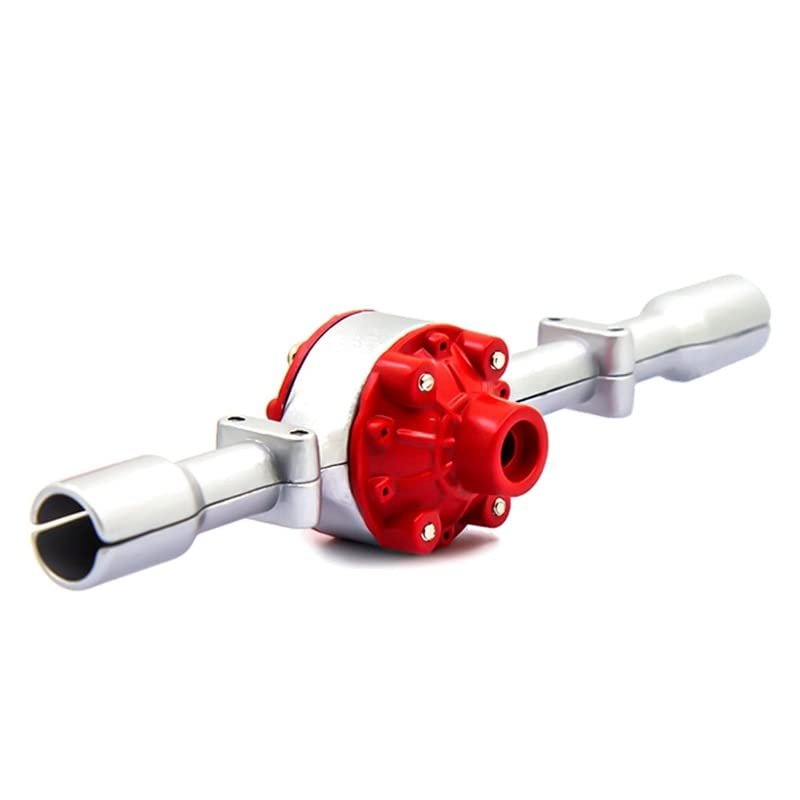 Metal Rear Bridge Axle Housing Case for WPL D12 C14 C24 C24-1 C34 B14 B24 B16 B36 RC Car Upgrade Parts ( Color : Watermelon red )