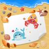 24 Sheets 8.27''5.9'' Make Your Own Sea Animals Stickers for Kids Toddlers, Make a Face Stickers for Kids Party Favors Activities view 3