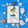 24 Sheets 8.27''5.9'' Make Your Own Sea Animals Stickers for Kids Toddlers, Make a Face Stickers for Kids Party Favors Activities view 4