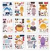 24 Sheets 8.27''5.9'' Make Your Own Animals Stickers for Kids Toddlers, Make a Face Stickers for Kids Party Favors Activities view 1