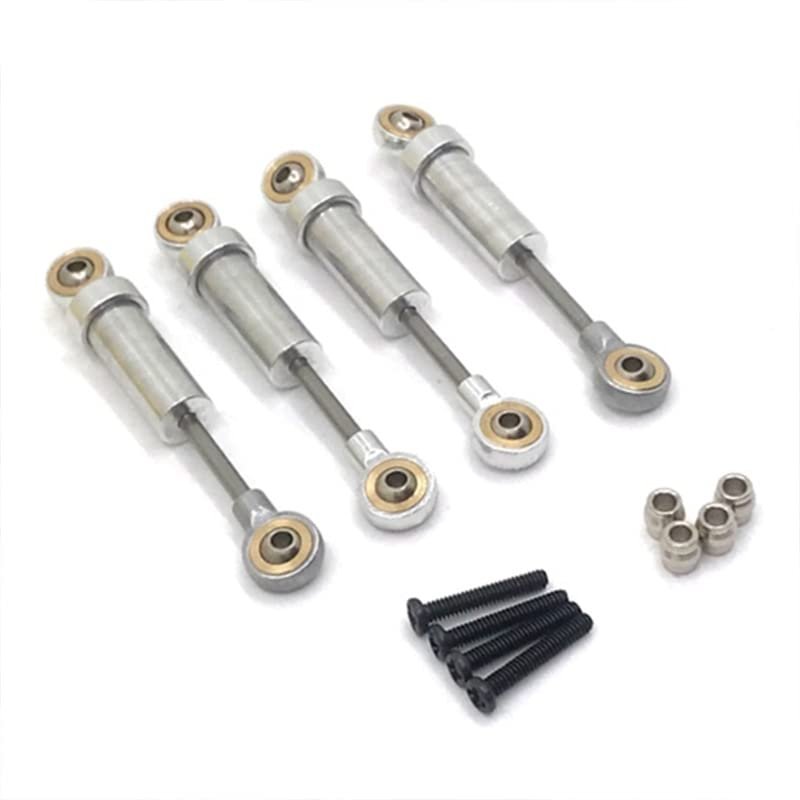 BAIJAC 4PCS Metal Shock Absorber Dampers for 1/18 Scale FMS Toyota Fj Cruiser Land Cruiser Arizona Jeep RC Car Upgrade Parts