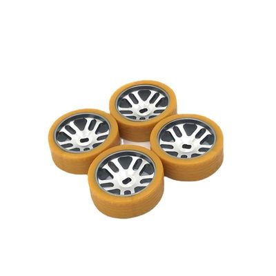 BAIJAC 284131 K989 Iw04m Mosquito Car 1/28 RC Car, Metal Upgraded Racing Wheels & Pattern Soft Tire Skin, Candy Color Tire Skin ( Color : Gold )