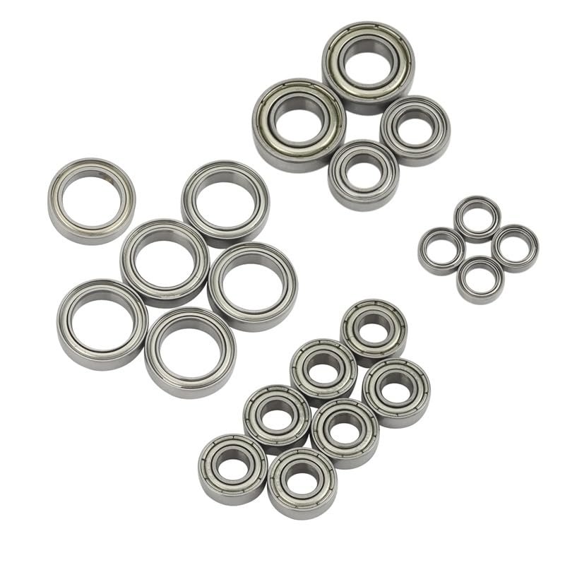 21Pcs Ball Bearing Kit for Traxxas Slash 4X4 VXL LCG Stampede RC Car Upgrade Parts Accessories (Color : Fluorescent Green)