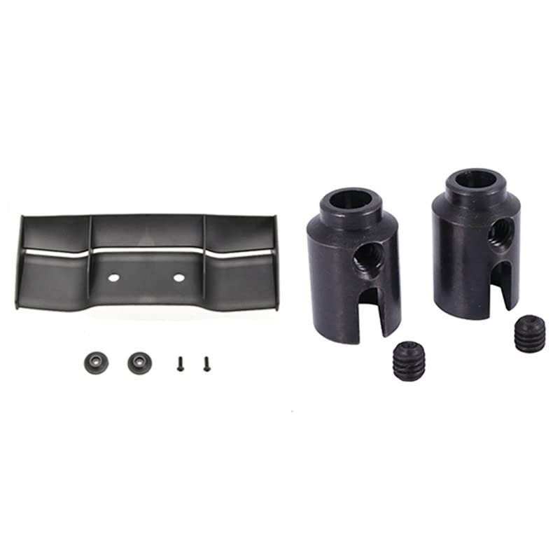 BAIJAC 2 Set for JLB Racing Cheetah 11101 21101 J3 Speed 1/10 RC Car Parts: 1 Set Tail Wing EB1008 & 1 Set Drive Cup EA1045 ( Color : Purple )