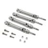 BAIJAC 4Pcs Metal Stainless Steel Drive Shaft CVD for 1/10 Traxxas Slash Rustler Stampede VXL 4X4 4WD RC Car Upgrade Parts ( Color : Silver ) view 1