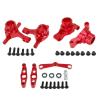 BAIJAC Metal Front and Rear Upright Knuckle Arms Steering Knuckle Set for Tamiya TT-02 TT02 1/10 RC Car Upgrade Parts ( Color : Red ) view 1