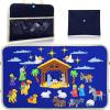 Yilloog Nativity Bible Felt Board Jesus Birth Felt Story Board Set Stories for Preschool, 32 Pcs Birth of Jesus Figures Nativity Stories Kit for Toddler Classroom Storytelling Activity(Classic Style) view 1