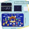 Yilloog Nativity Bible Felt Board Jesus Birth Felt Story Board Set Stories for Preschool, 32 Pcs Birth of Jesus Figures Nativity Stories Kit for Toddler Classroom Storytelling Activity(Classic Style) view 2