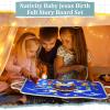 Yilloog Nativity Bible Felt Board Jesus Birth Felt Story Board Set Stories for Preschool, 32 Pcs Birth of Jesus Figures Nativity Stories Kit for Toddler Classroom Storytelling Activity(Classic Style) view 3