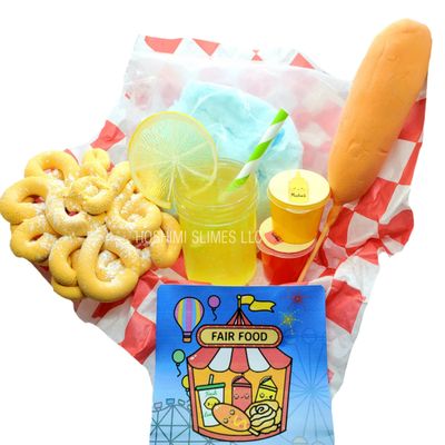 State Fair Food DIY Scented Slime Kit for Kids Ages 8+  Fun Handmade Slime Textures & Sweet Scents  Creative Sensory Activity Gift Set - Hoshimi Slimes