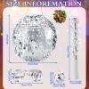 Lewtemi 11.8 Inch Silver Disco Ball Piata with 1 Piata Bat 1 Blindfold 1 Bag of Confetti and 20 Small Mirror Balls for Disco Themed Birthday Wedding Party Supplies view 3