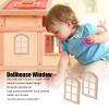 SPYMINNPOO Dollhouse Wooden Window, 1/12 Scale Miniature Arched Dollhouse Window House Model Accessories Golfclubcover Simulation Furniture view 2
